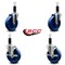 Service Caster 5'' Solid Poly Wheel Swivel 1-1/8'' Expanding Stem Caster Set 2 Brakes, 4PK SCC-EX20S514-SPUS-2-TLB-2-118 - alternate 4